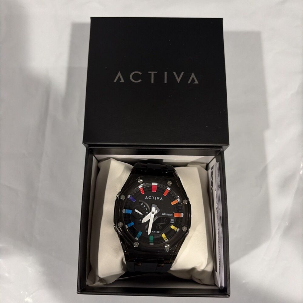 Activa Kaleido X Invicta Men's Digital Watch - 44.2mm, Black (ACW2100-006)